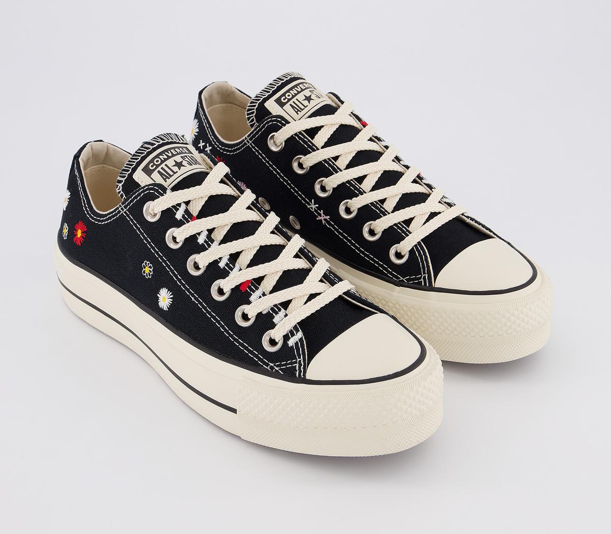 platform low cut converse