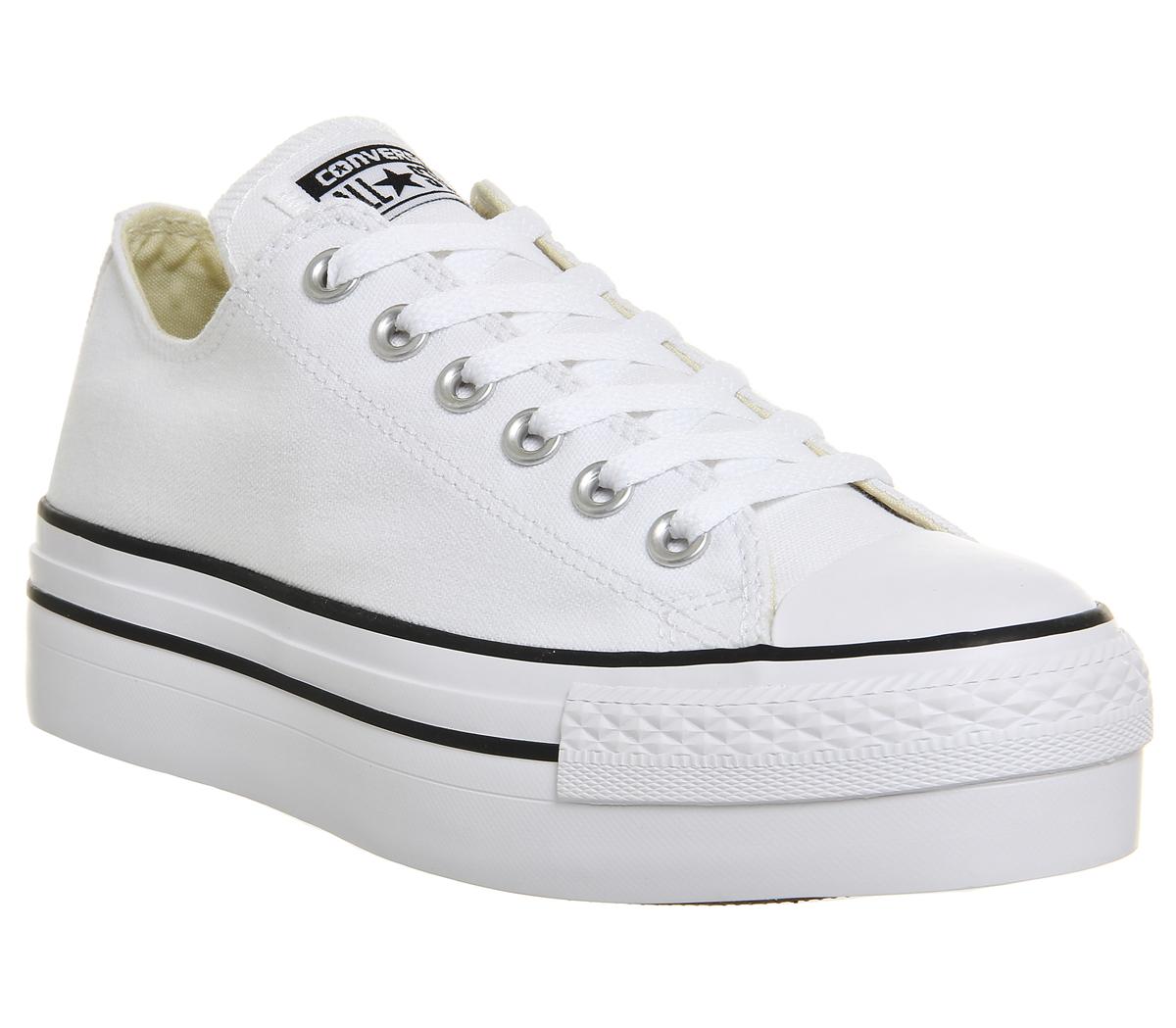 converse all star low platform trainers