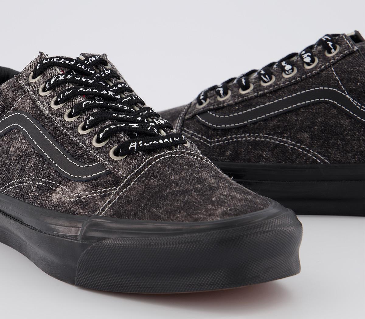 Vans Vault Og Old Skool Lx Trainers Jg Acid Wash Denim His trainers