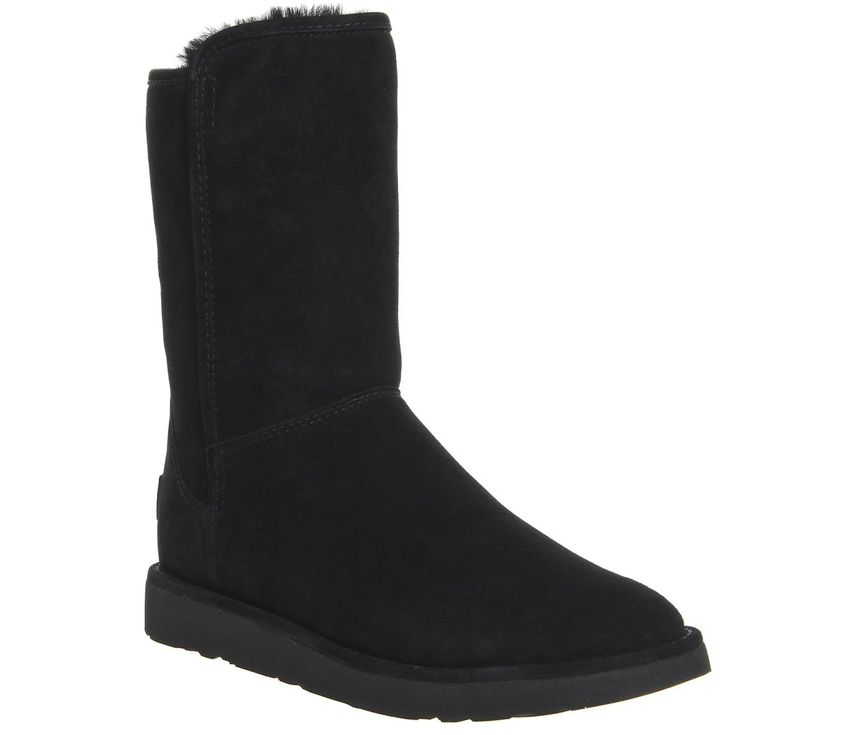 short black suede boots