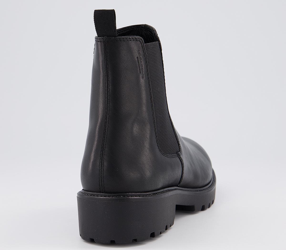 vagabond kenova womens black leather chelsea boots