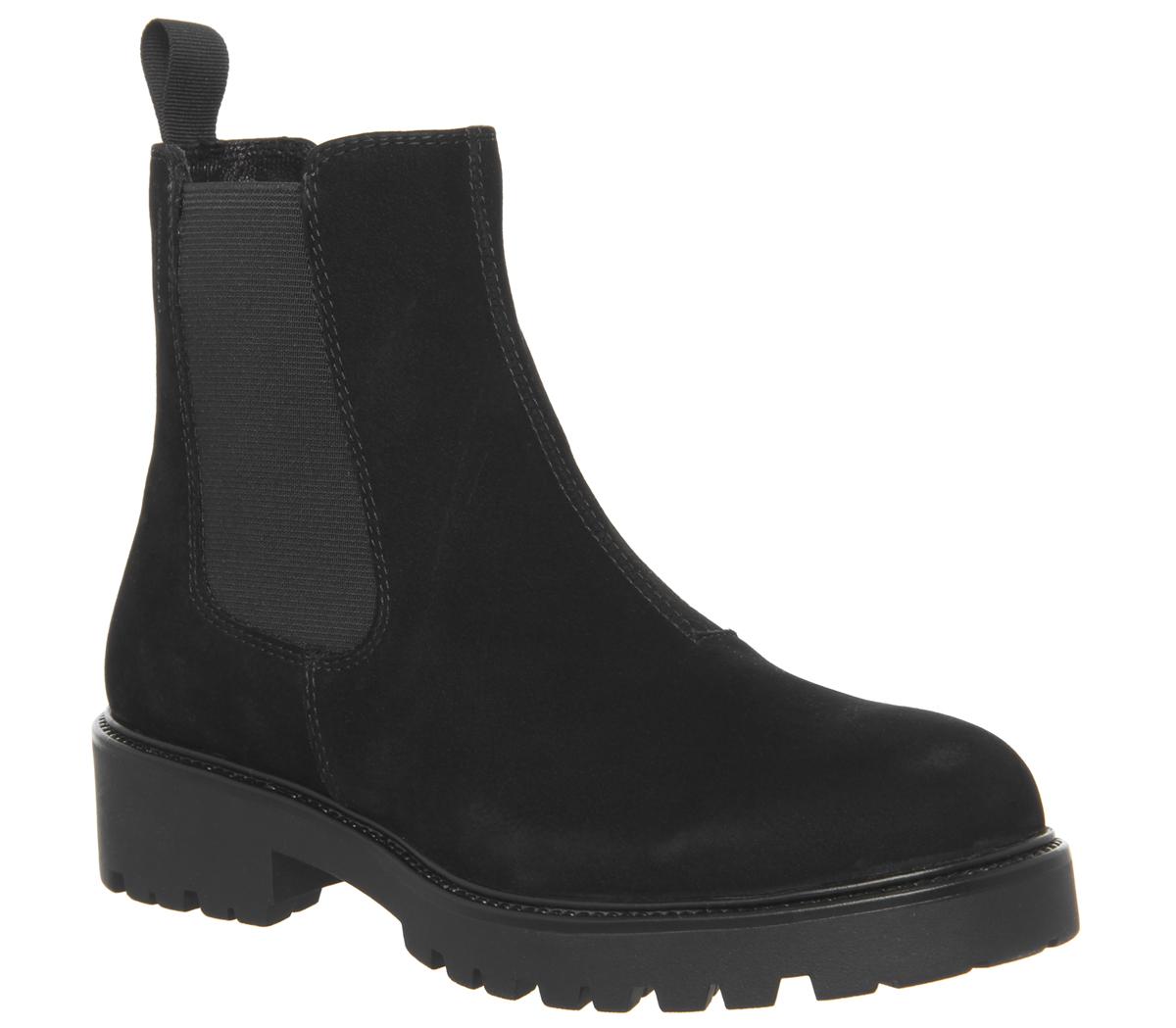 vagabond kenova womens black leather chelsea boots