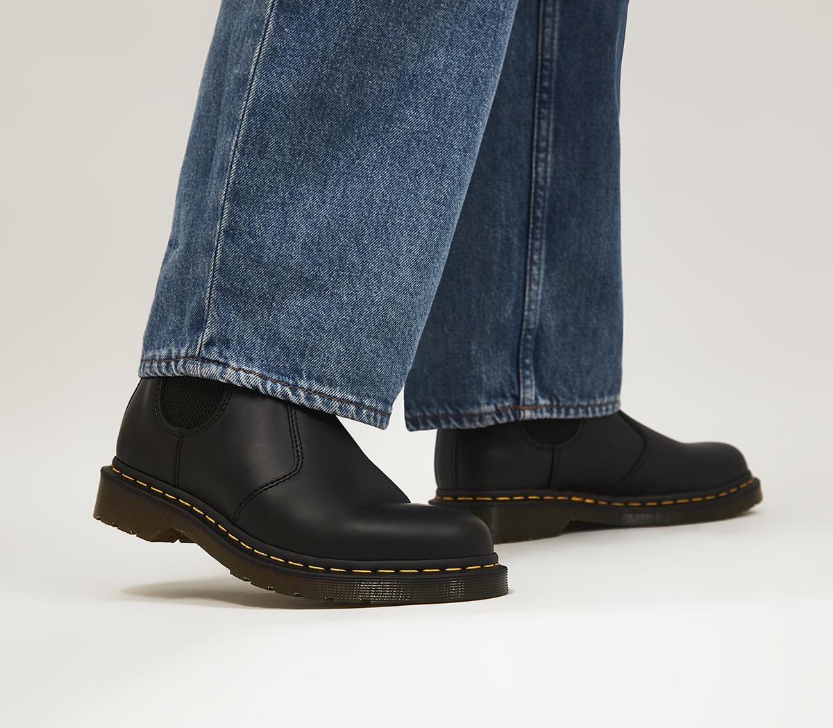 pulsåre Rykke rendering Dr. Martens 2976 Chelsea Boots F Black Leather - Ankle Boots