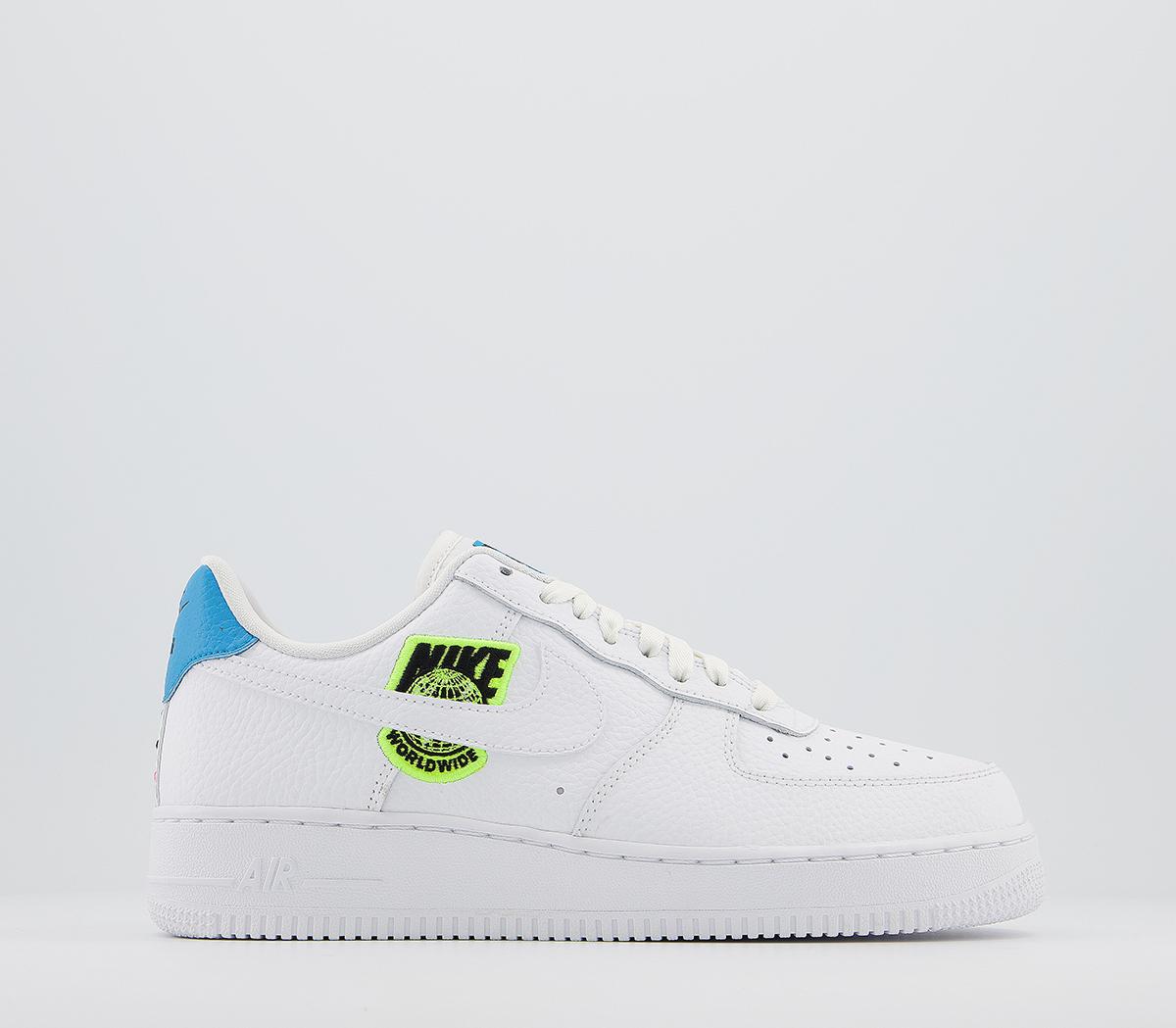 air force 1 07 white and blue