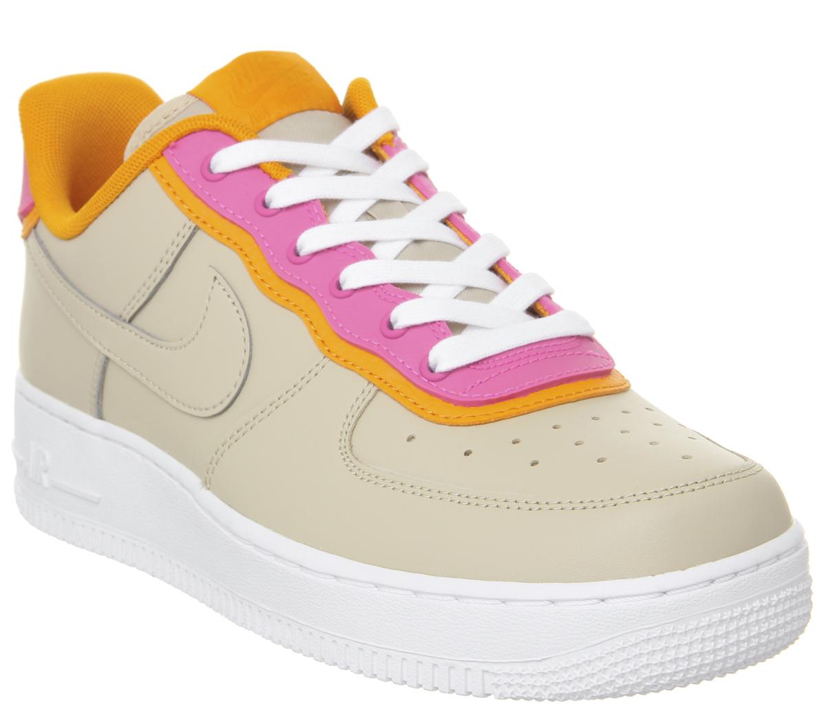 nike air force 1 orange and pink