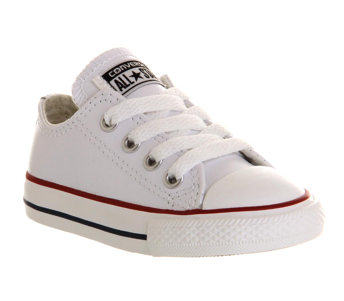 Converse All Star Low Infant Shoes Optical White Leather - Unisex