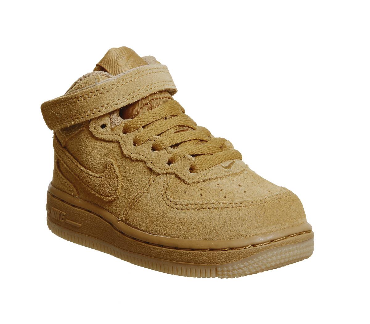 Nike Af1 Mid Infant Trainers Wheat 