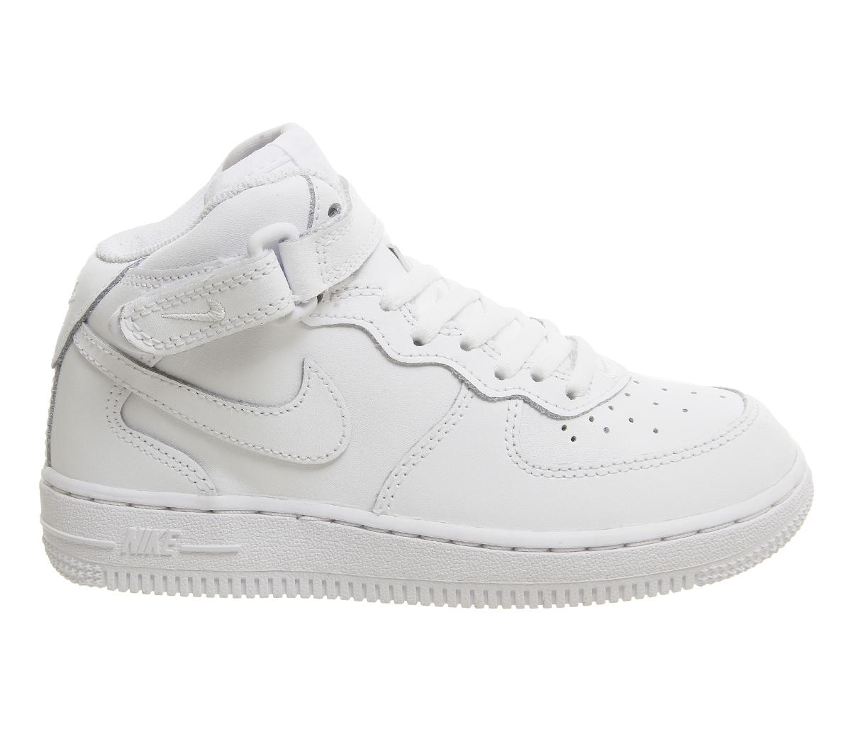 white air force ones youth