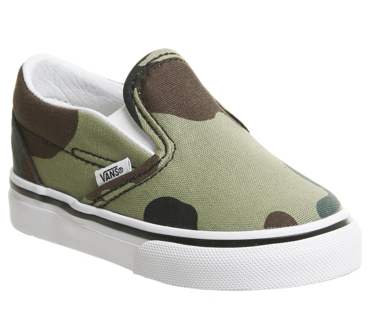 woodland camo slip on vans