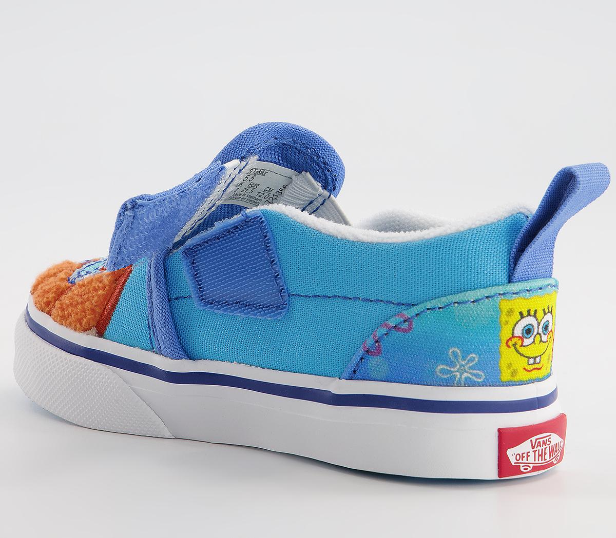 Vans Classic Slip On Toddler Trainers Spongebob 124 Conch Street - Unisex