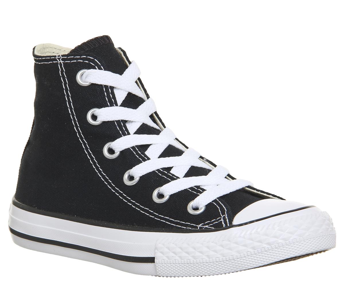 white converse with black writing