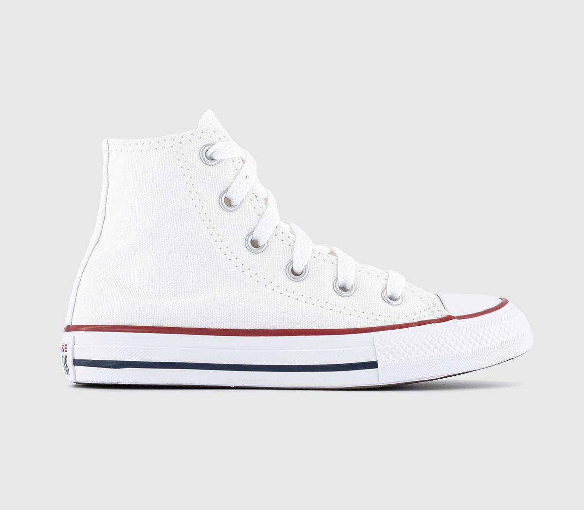 dø Byg op Optøjer Converse All Star Hi Youth Trainers Optical White - Unisex