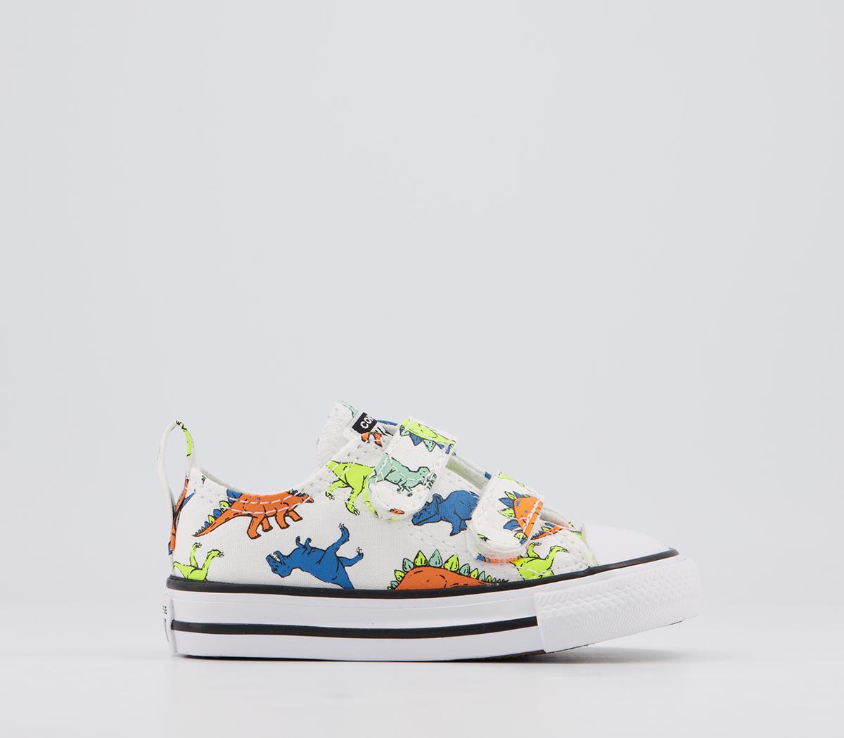 converse all star 2vlace trainers white dinosaur