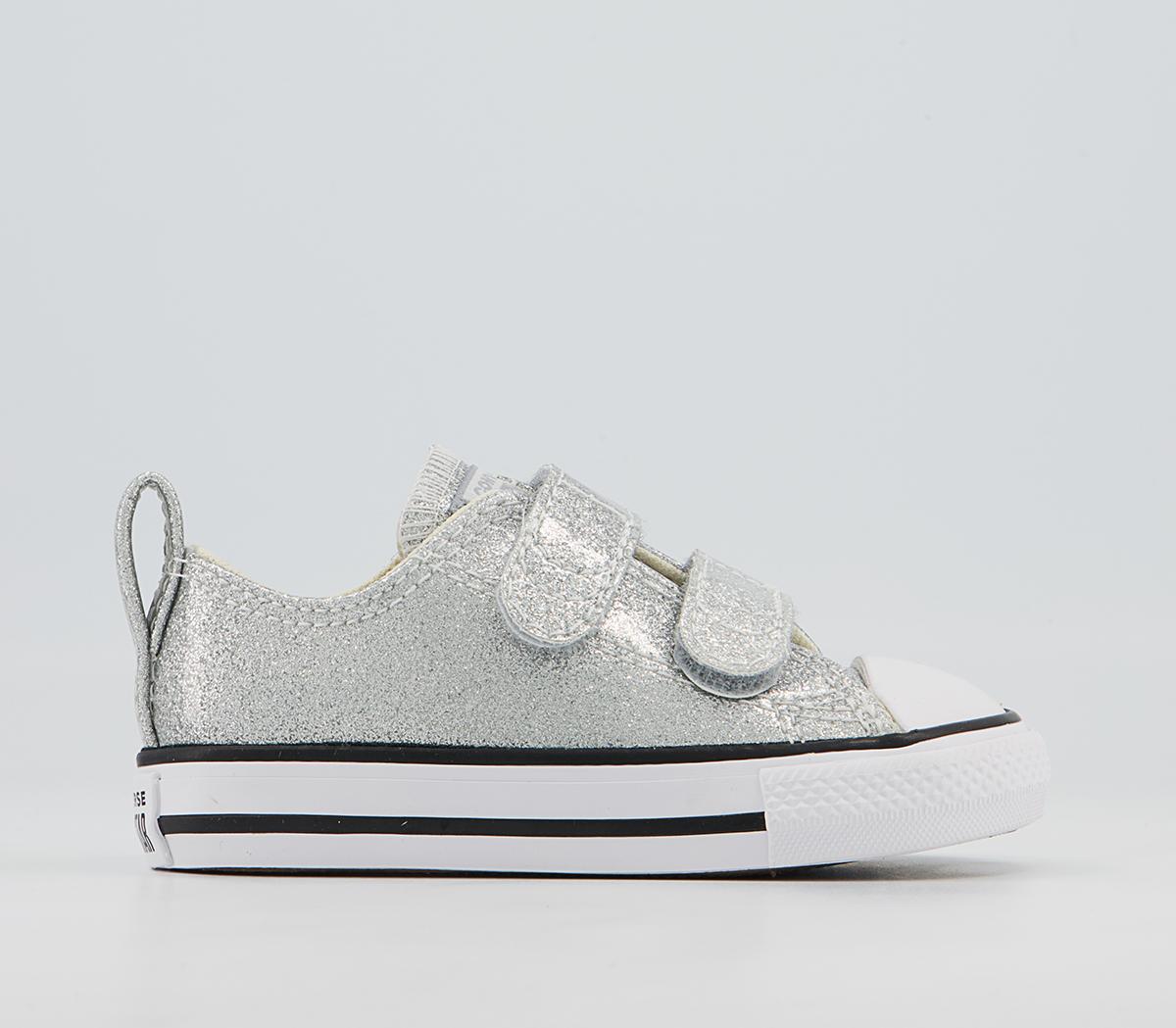 silver sparkle converse