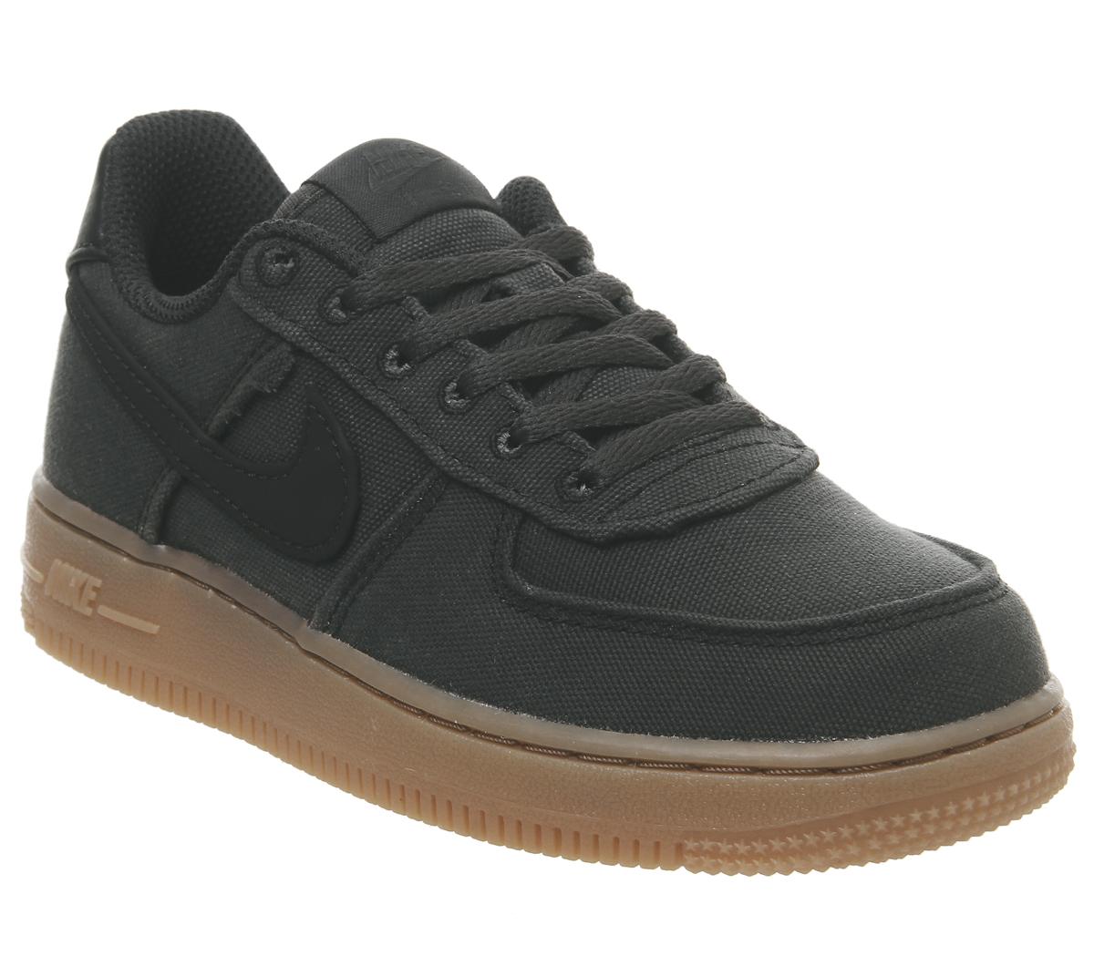 Nike Air Force 1 Ps Trainers Black 