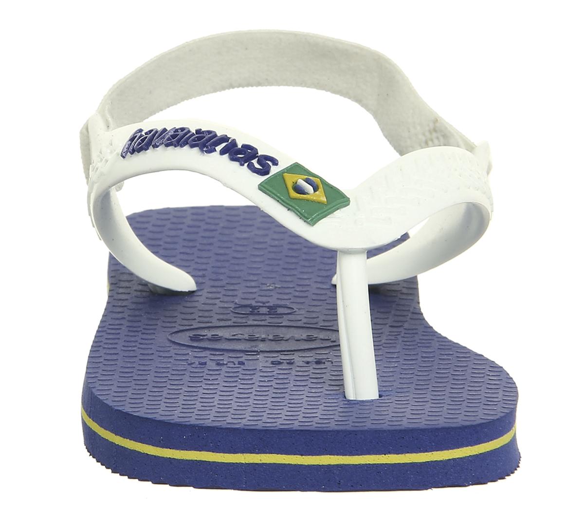 Havaianas Baby Brazil Sandals Marine Blue White - Unisex