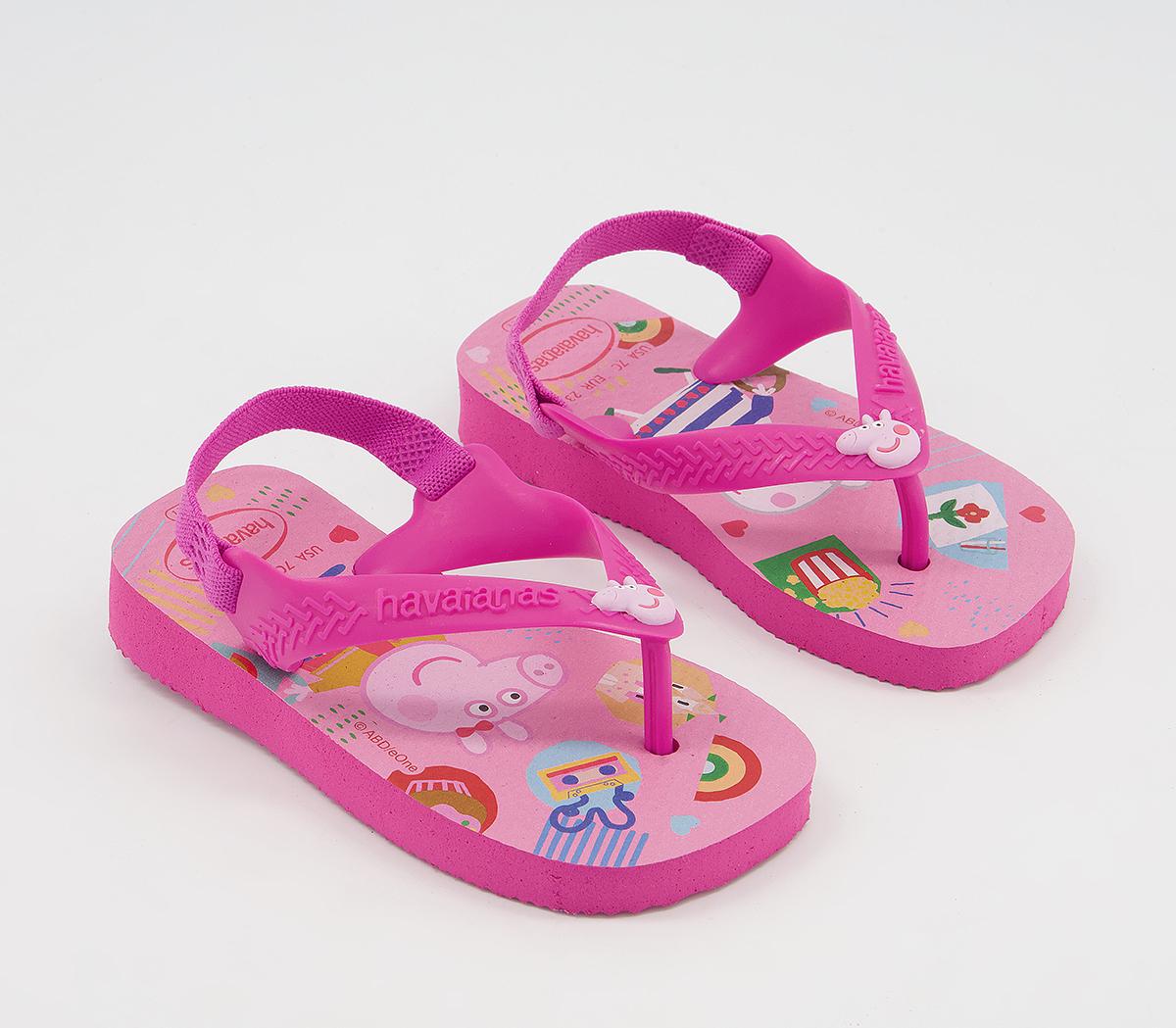 Havaianas Baby Brazil Flip Flops Peppa Pig Pink Flux - Unisex