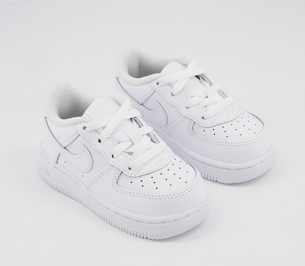 Nike Air Force 1 Infant Trainers White White White - Unisex