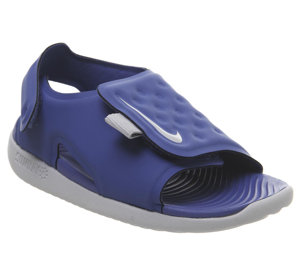 nike sunray sandals grey