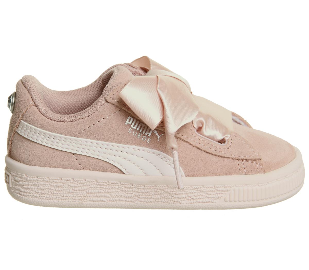 puma basket heart beige