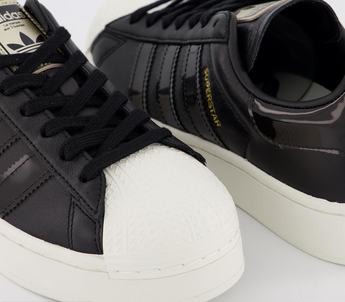 adidas Superstar Bold Trainers Core Black Off White ...