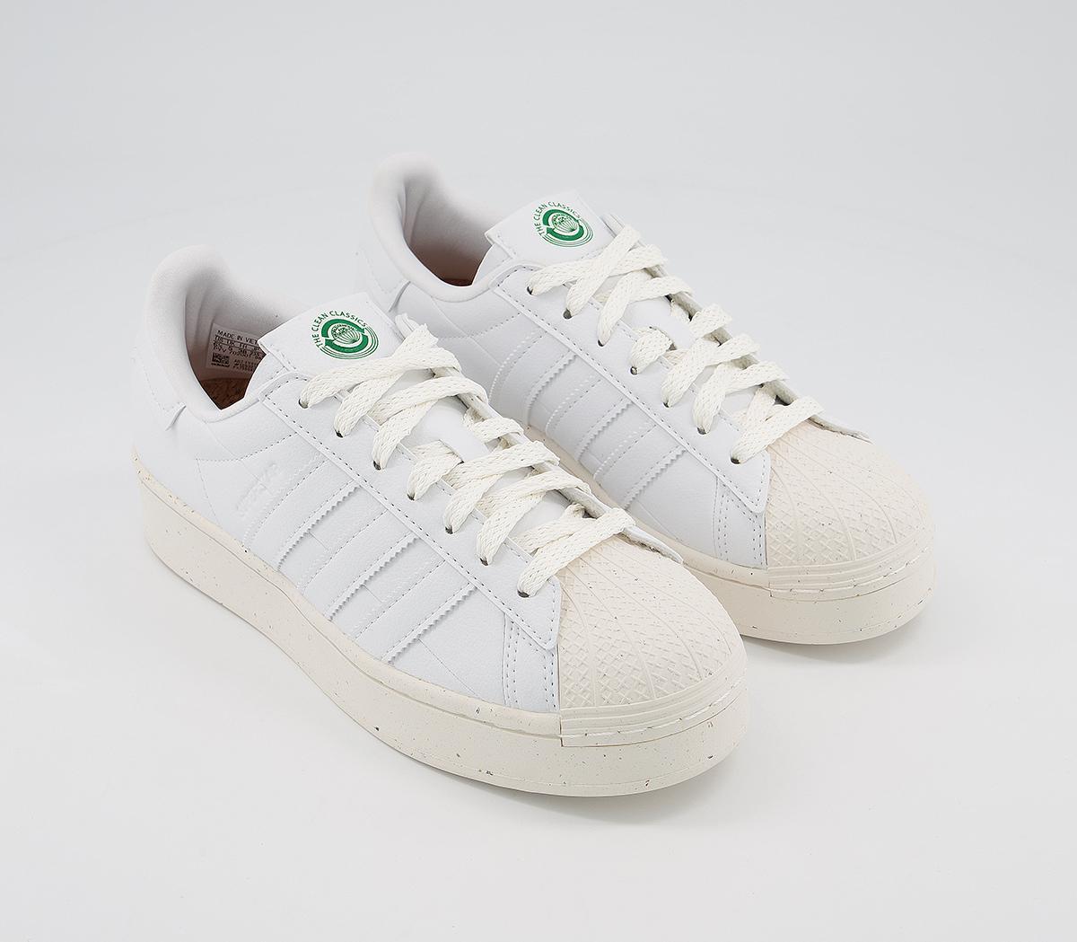 adidas Superstar Bold 'Clean Classics' Trainers White Off White ...