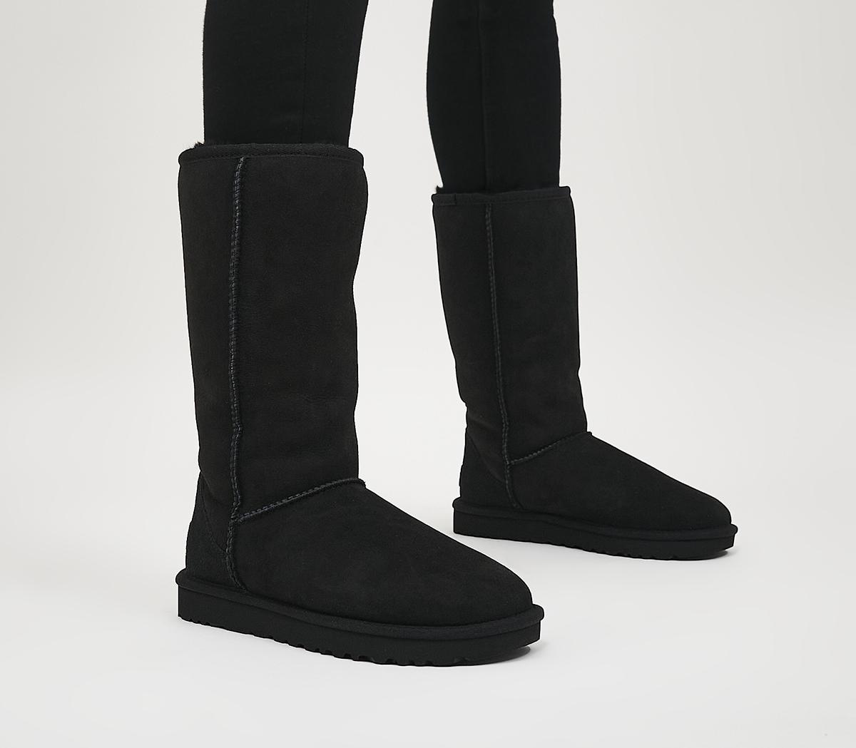 UGG Classic Tall II Boots Black Suede 