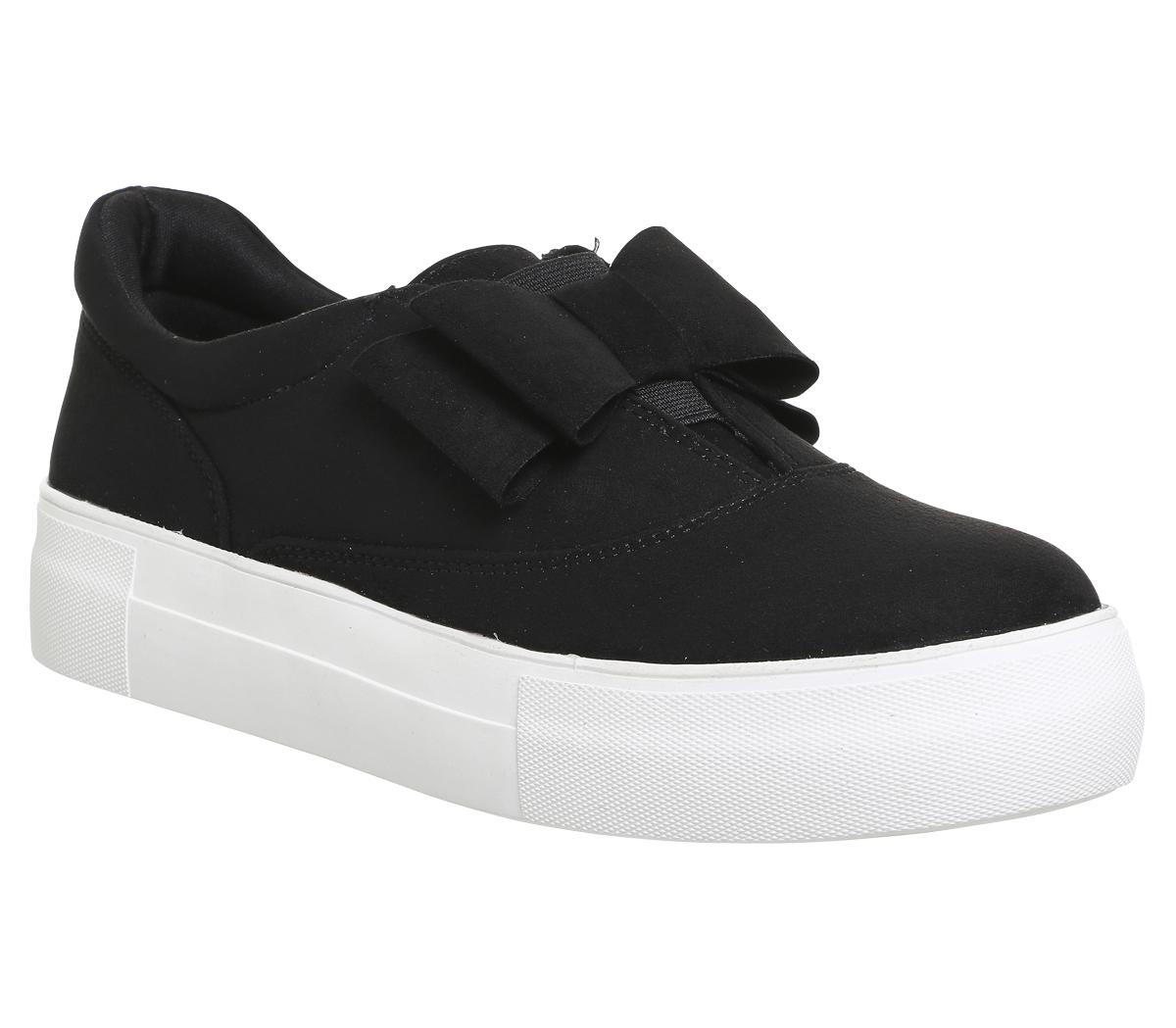 slip on bow trainers