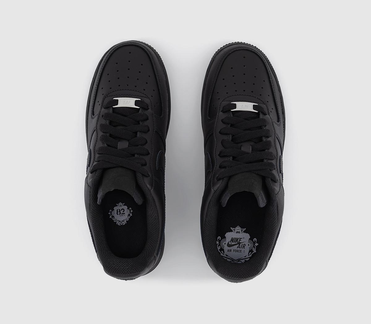 black air force 1 trainers