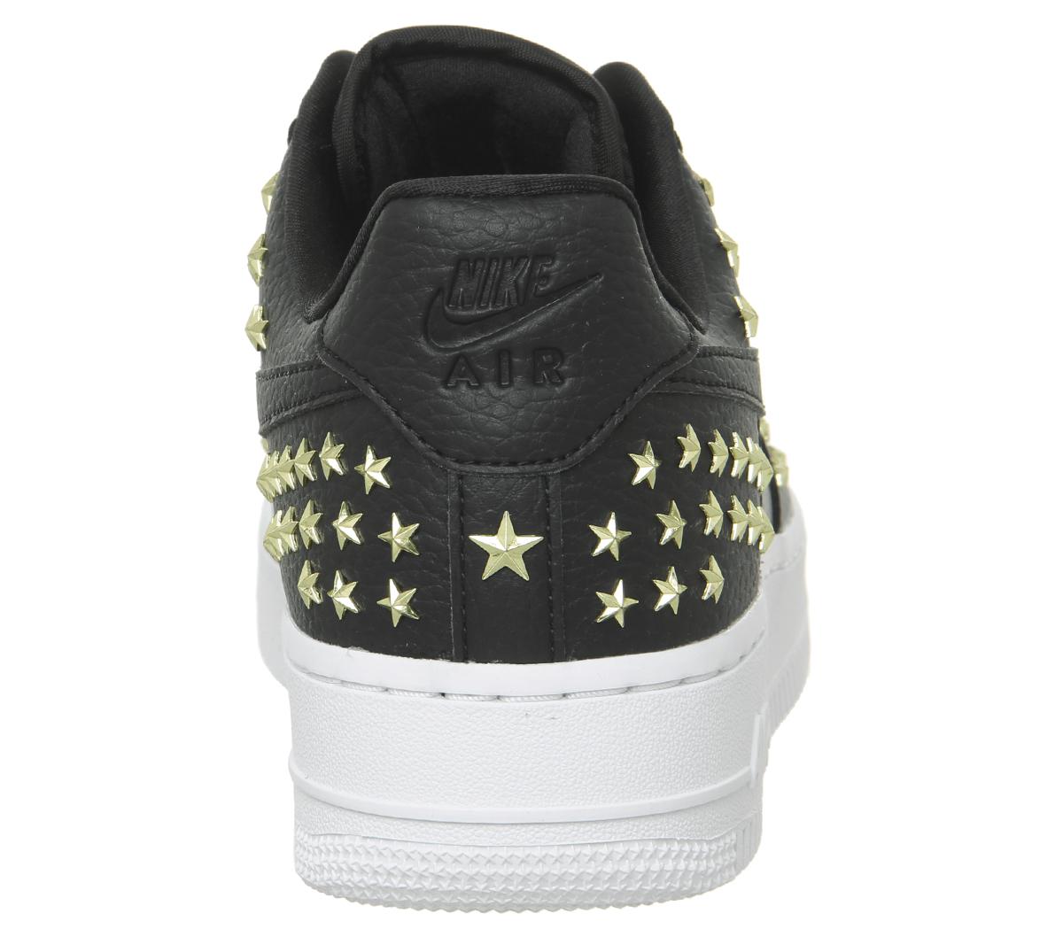 nike air force 1 7 trainers oil grey white star stud