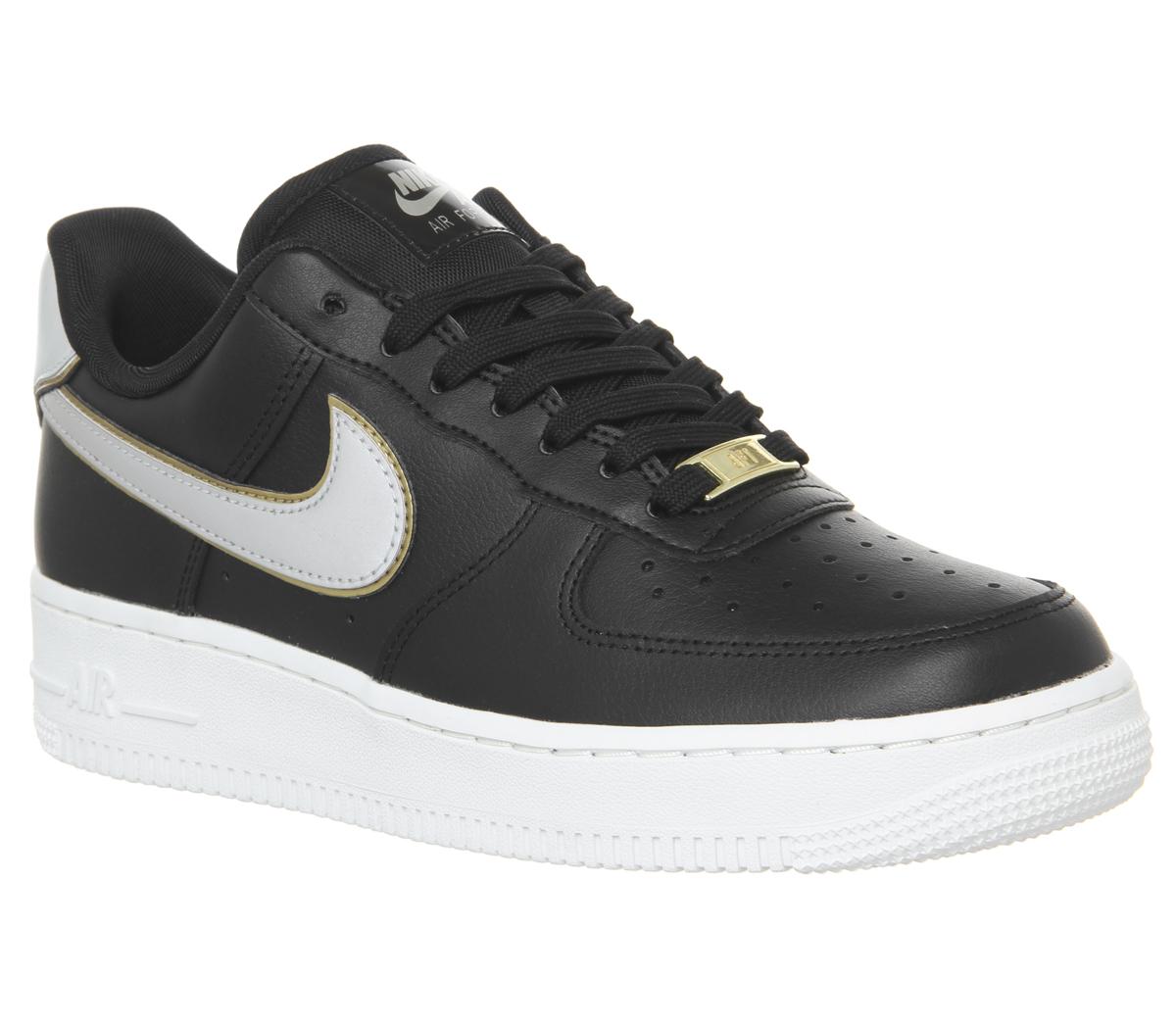 black white and gold air force 1