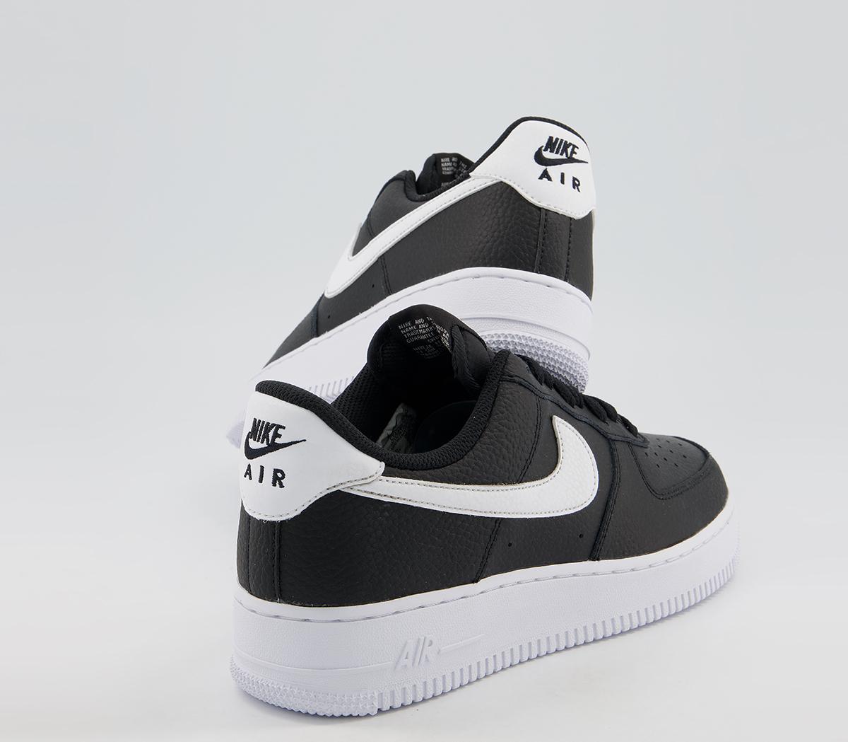 air force 1 black white