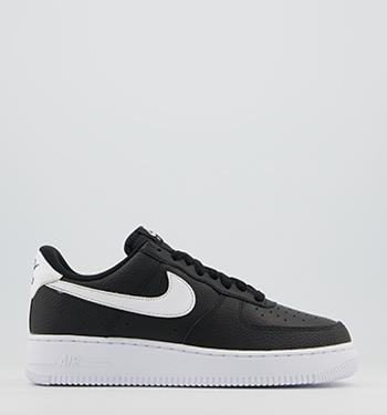 nike air force 1 07 trainers black black white f