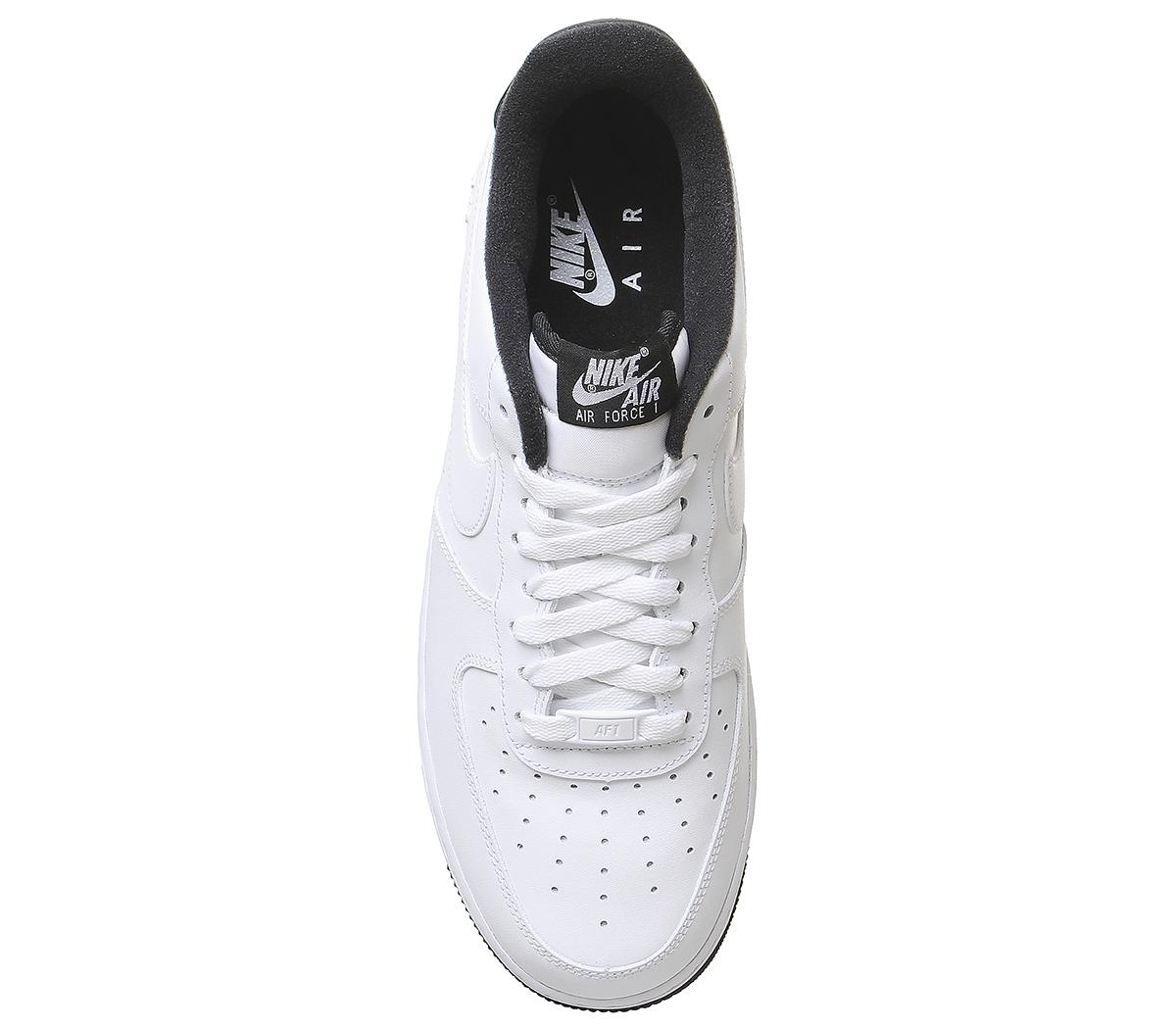 air force 1 black white laces