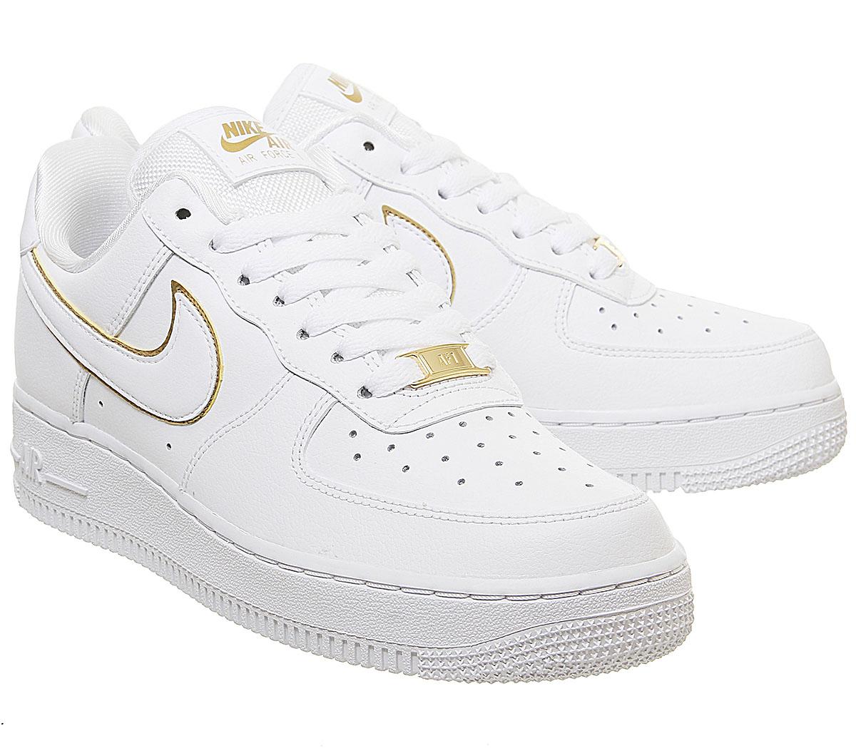 nike air force 25 white gold