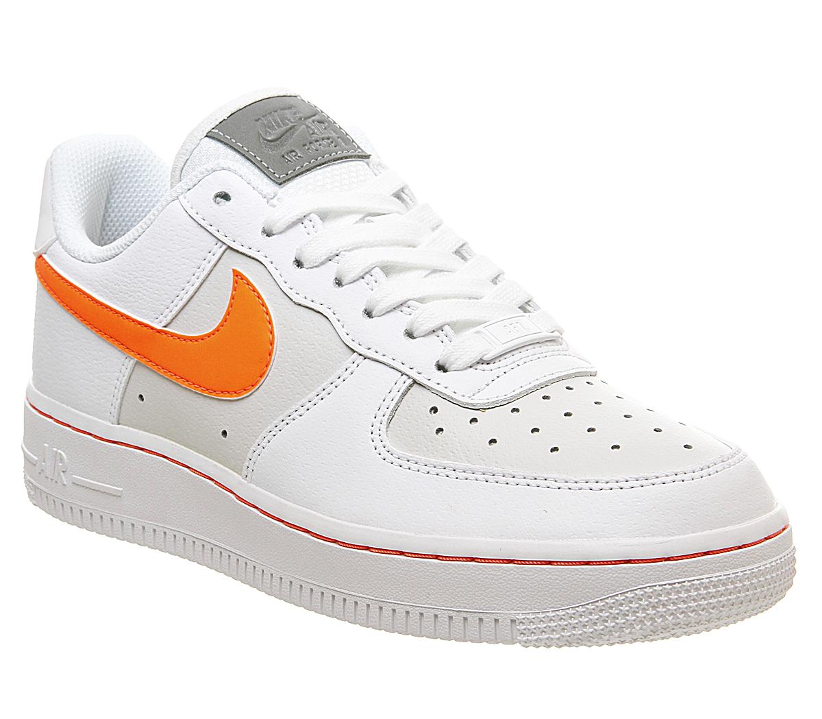 nike air force with orange