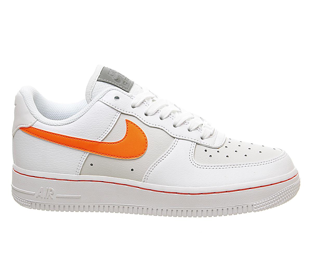 nike air force 1 white total orange