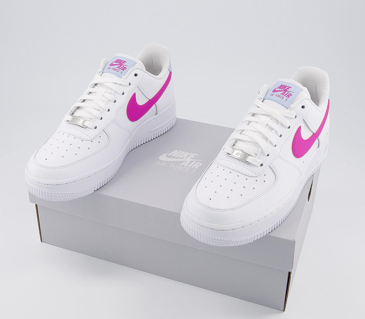 air force 1 07 trainers white fire pink hydrogen blue f