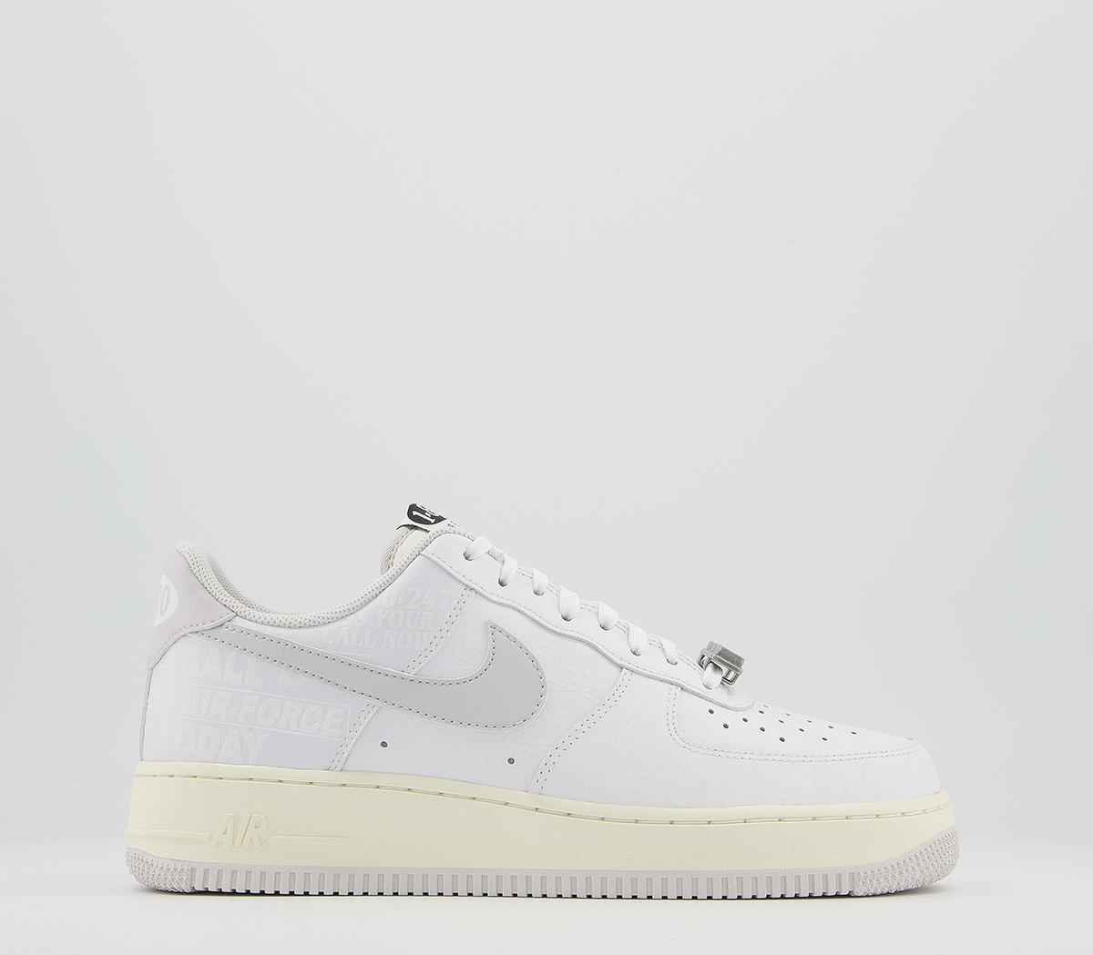 nike air force 1 white trainers