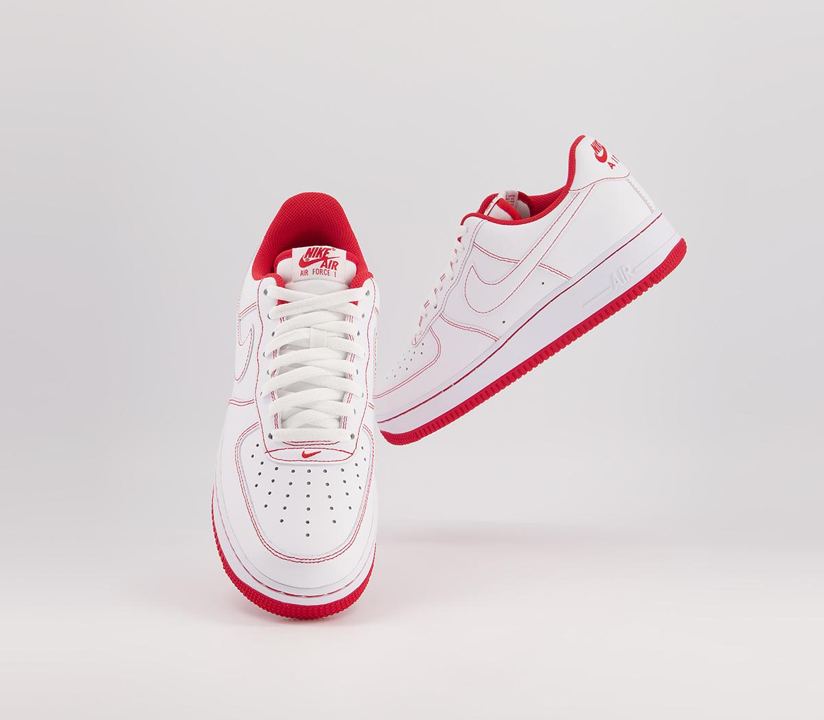 nike air force 1 red stitching