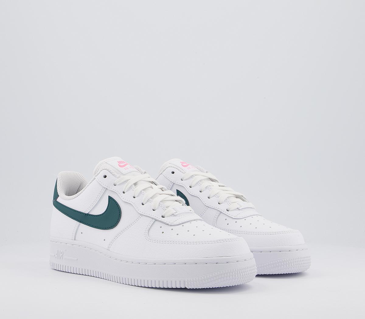 nike air force 1 teal and white
