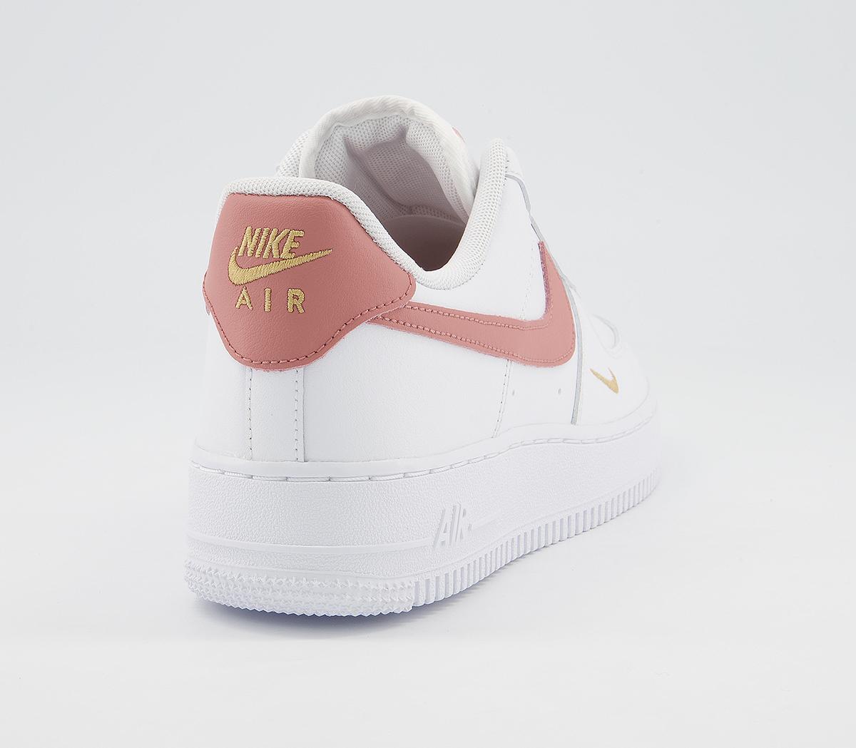 nike air force 1 essential white rust pink