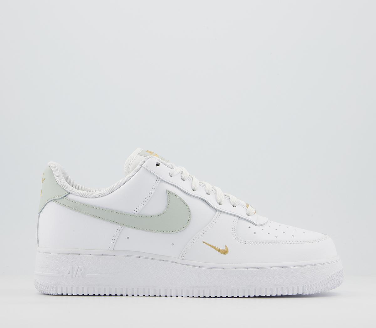Nike Air Force 1 07 Trainers White Light Silver - Nike Air Force 1