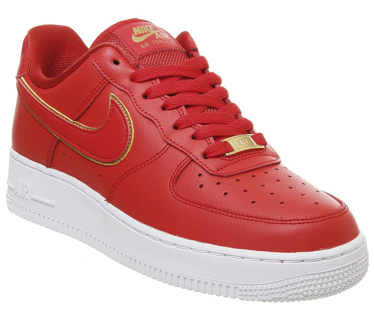 air force 1 red leather