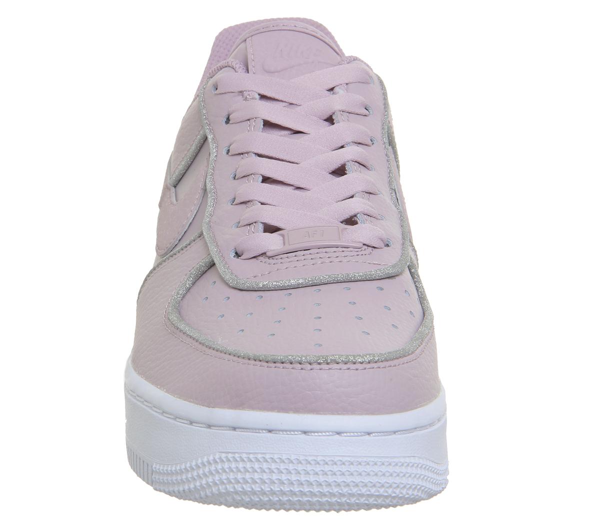 nike women's air force 1 glitter trainer particle rose