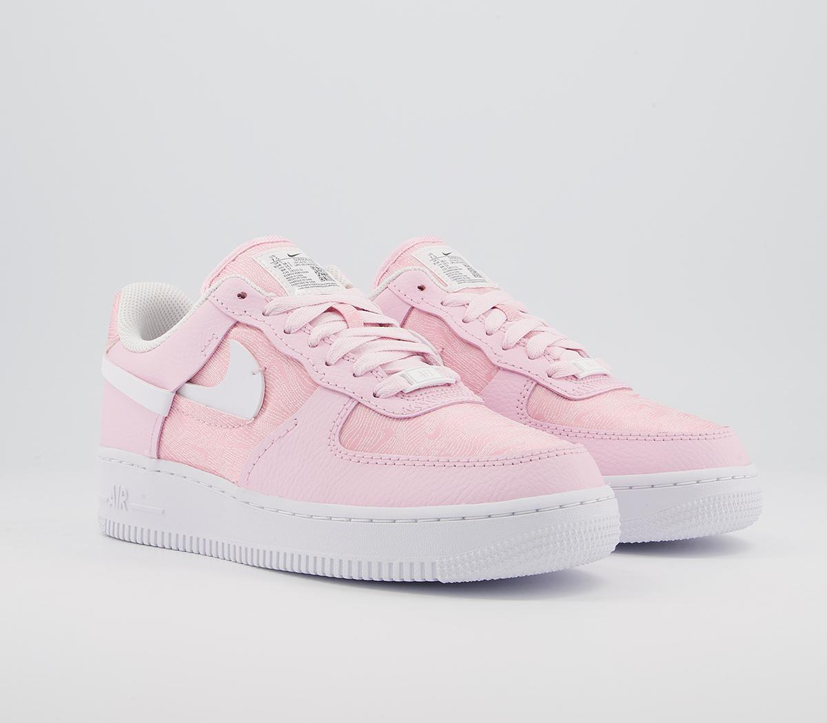 Nike Air Force 1 07 Trainers Pink Foam White Black Lxx - Hers trainers