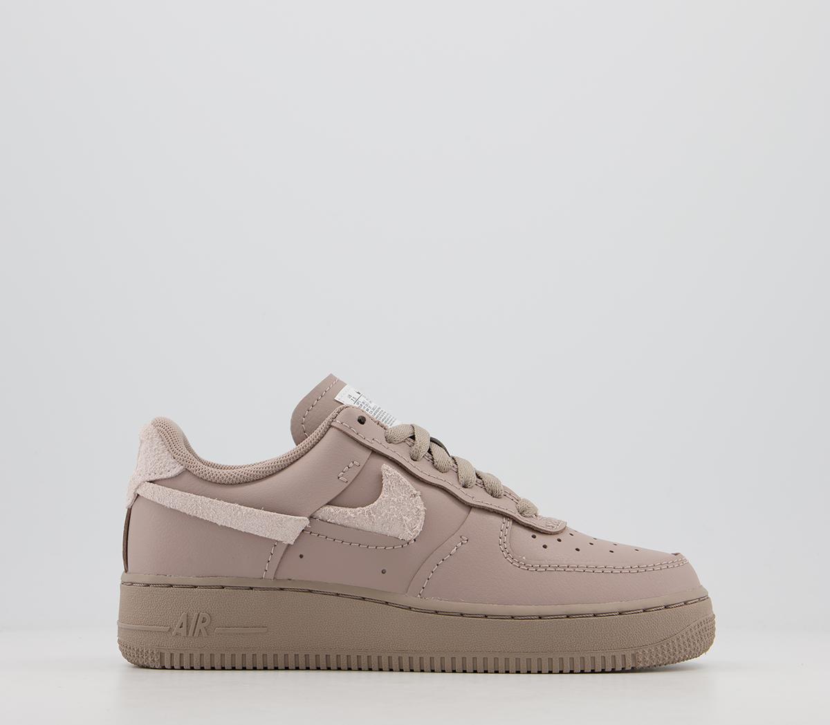 nike air force 1 '07 trainers in taupe suede