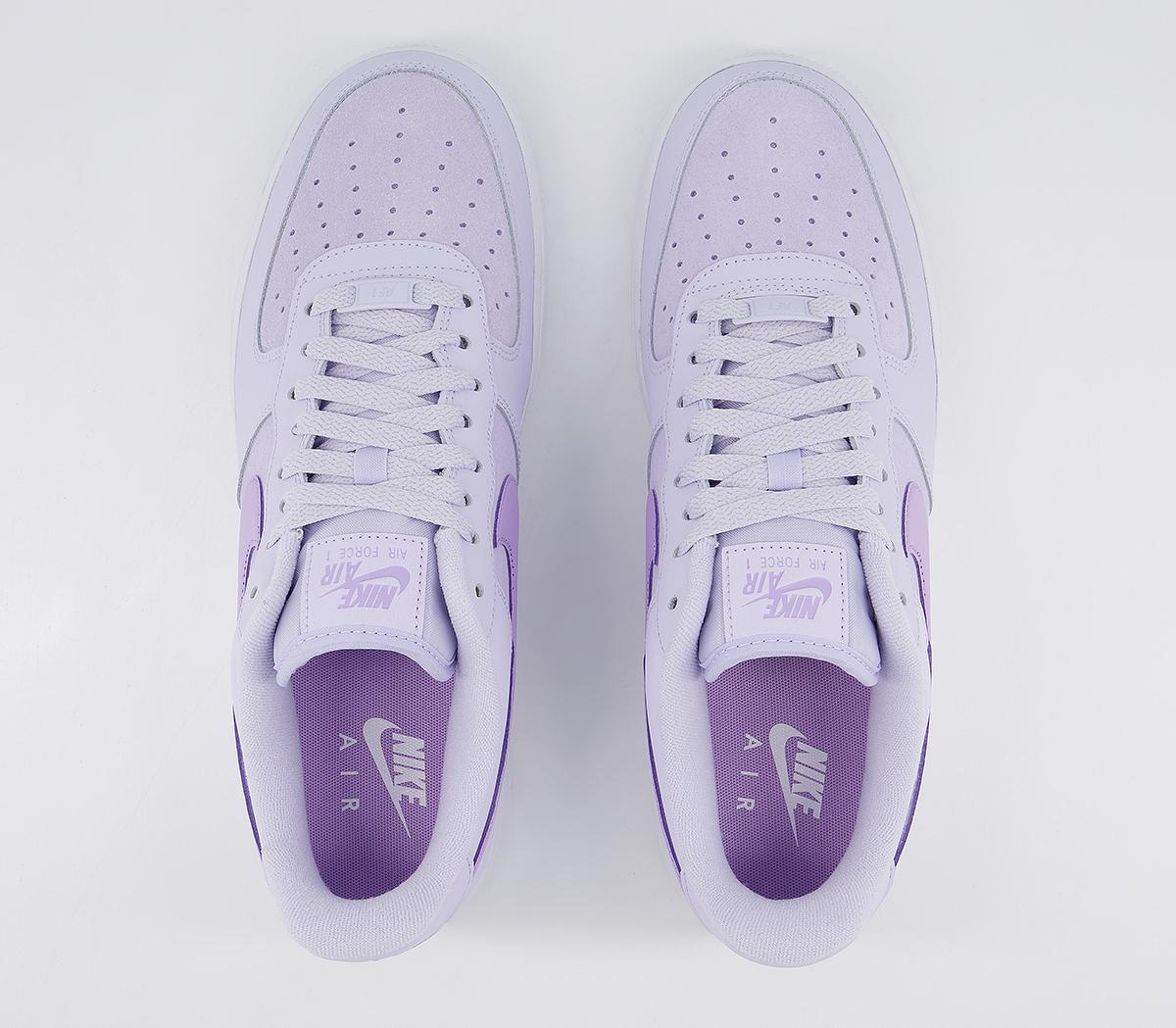 nike air force white and lilac
