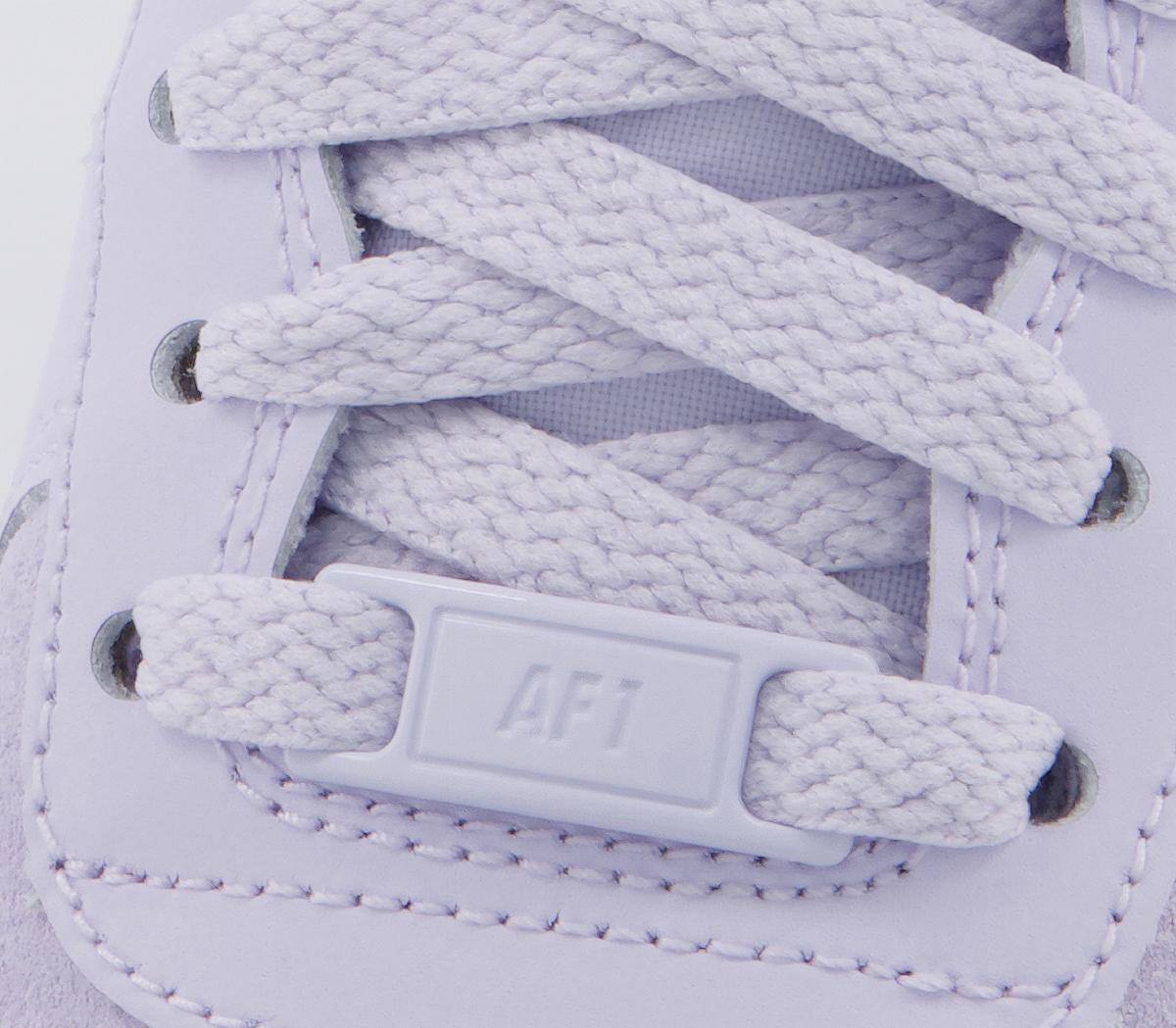 nike air force 1 07 trainers pure violet lilac white