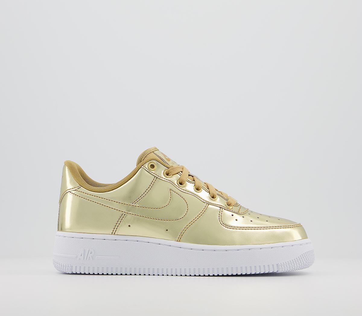 nike gold trainers